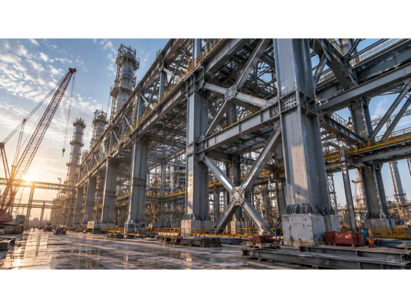 Projets de construction de structures en acier robustes