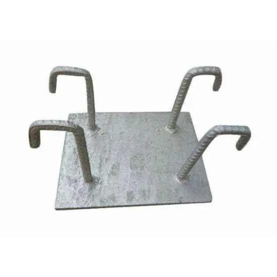 Embedded Steel Base Plates For Structural Installation Embedded Steel Base Plates For Structural Installation