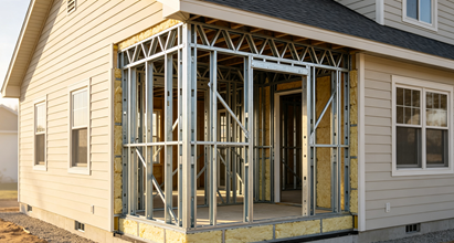 Bâtiments de villas préfabriqués en acier léger