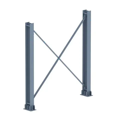 Système de contreventement de colonnes verticales en acier
